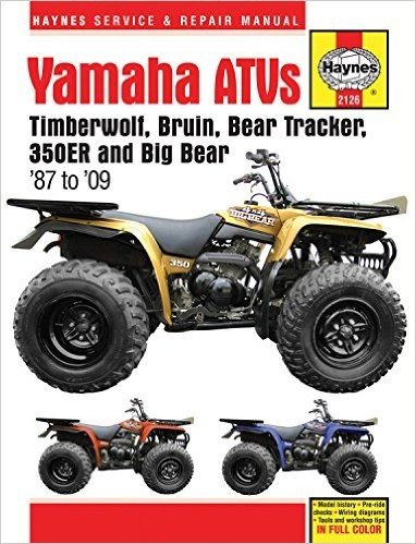 Yamaha Atvs Timberwolf, Bruin, Bear Tracker, 350er and Big Bear 1987 - 2009