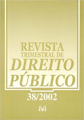 Revista Trimestral De Direito Publico N. 38