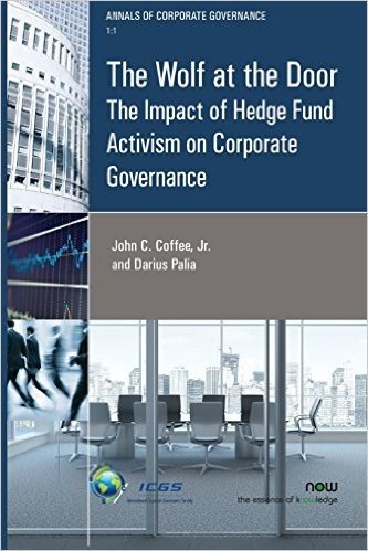 The Wolf at the Door: The Impact of Hedge Fund Activism on Corporate Governance