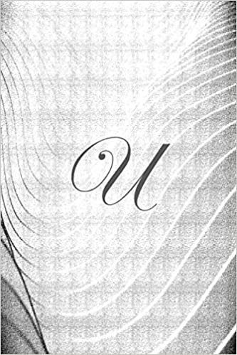 U: Initial Letter U Monogram 100 Page 6x9 Blank Lined Notebook/Journal