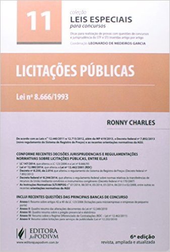 Licitações Públicas - Volume 11. Coleção Leis Especiais Para Concursos
