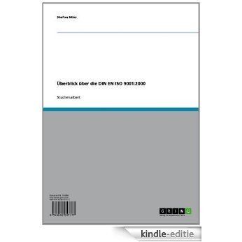 Überblick über die DIN EN ISO 9001:2000 [Kindle-editie] beoordelingen