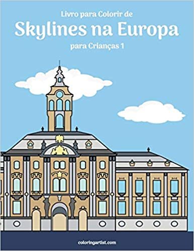 Livro para Colorir de Skylines na Europa para Crianças 1