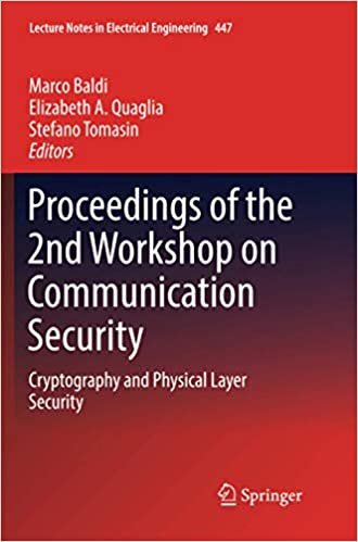 indir Proceedings of the 2nd Workshop on Communication Security: Cryptography and Physical Layer Security (Lecture Notes in Electrical Engineering)