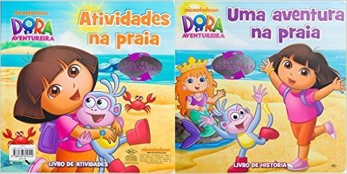 Dora, a Aventureira. Vira-Vira 2 Livros em 1. Uma Aventura e Atividades na Praia - Volume 1
