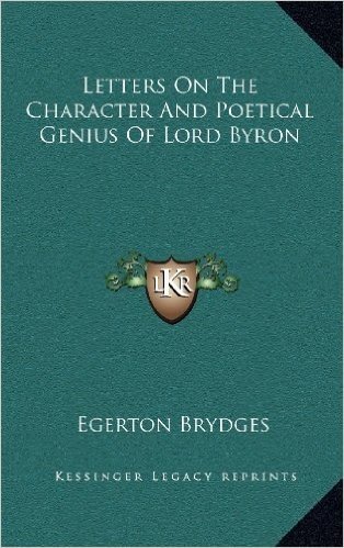 Letters on the Character and Poetical Genius of Lord Byron baixar