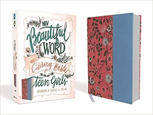 indir NIV, Beautiful Word Coloring Bible for Teen Girls, Imitation Leather, Pink/Blue: Hundreds of Verses to Color