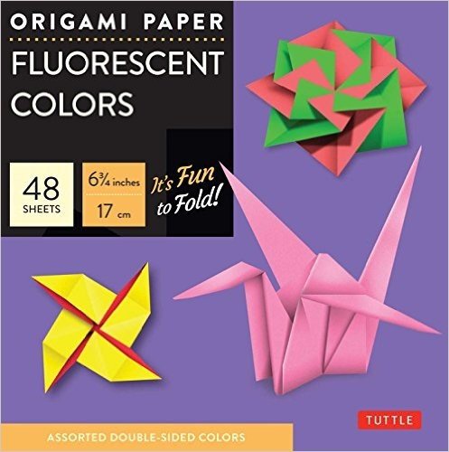 Origami Paper Fluorescent: Perfect for Small Projects or the Beginning Folder