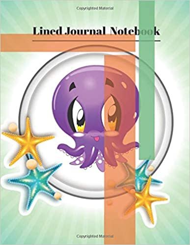 Lined Journal Notebook: Notebook with cute squid for kids Learn to draw or write is fun, Standard 8.5” x 11”