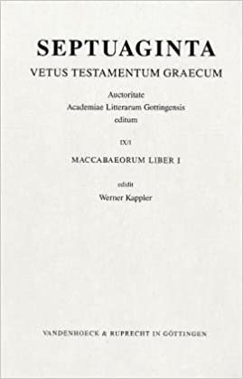 Septuaginta. Vetus Testamentum Graecum: Band 9,1: Maccabaeorum Liber I