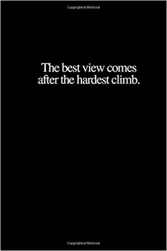 indir The best view comes after the hardest climb.: Motivational, Inspirational Notebook, Journal, Diary (110 Pages, Lined, 6 x 9)