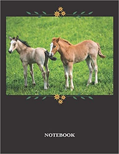 indir Horses Notebook: Cute Baby Fouls Gift for Women, Men, Boys &amp; Girls - Lined Journal Composition Book Present for Birthday, Christmas, Card Alternative, Xmas, Kids &amp; Adults – 8.5”x11” -100 Pages