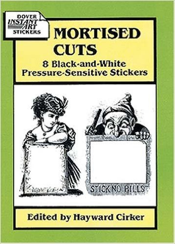 Mortised Cuts: 8 Black-And-White Pressure-Sensitive Stickers