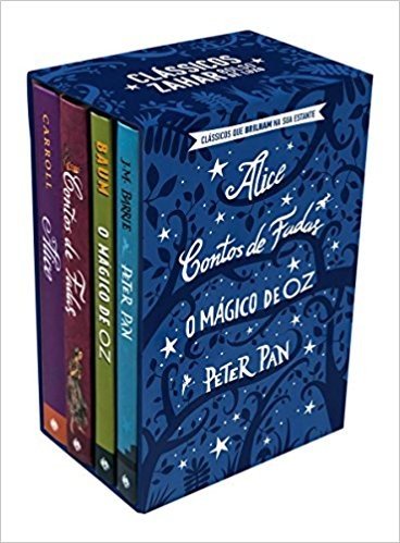 Alice, Contos de Fadas, O Mágico de Oz e Peter Pan - Caixa com 4 Volumes. Coleção Clássicos que Brilham na Sua Estante