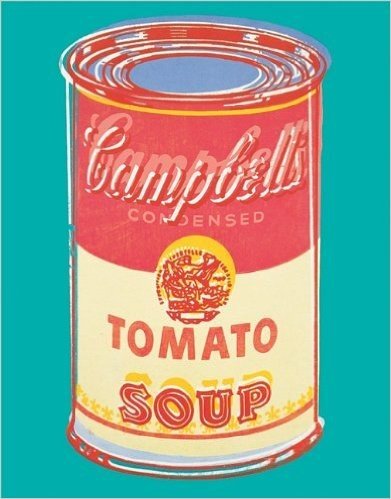 Warhol Campbell Soup Keepsake Box Card - 16 Cards [With 16 4-1/4 X 5-1/2" Note Cards and 17 Melon-Orange Colored Envelopes]