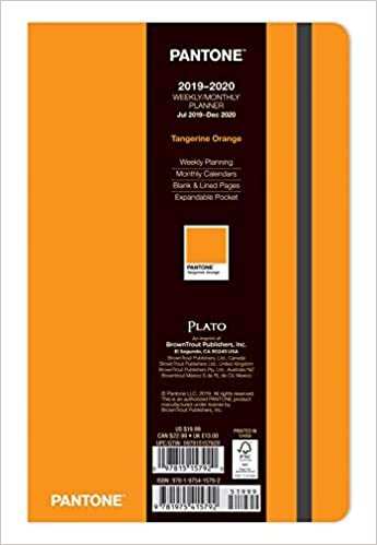 indir Pantone Planner 2020 Compact Tangerine Orange 18 Month