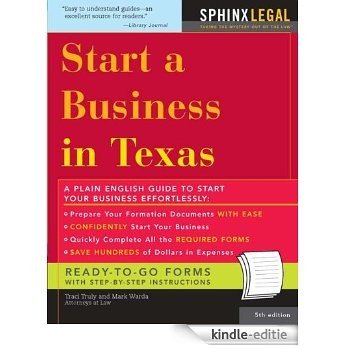 Start a Business in Texas (Legal Survival Guides) [Kindle-editie]