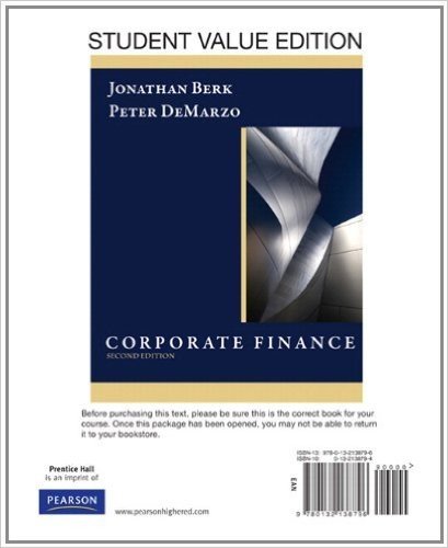 Corporate Finance, Student Value Edition Plus Myfinancelab with Pearson Etext Student Access Code Card Package