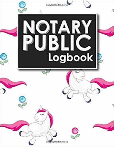 indir Notary Public Logbook: Notarial Journal, Notary Paper, Notary Journal Template, Notary Receipt Book, Cute Unicorns Cover: Volume 67