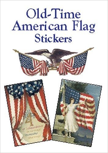 Old-Time American Flag Stickers