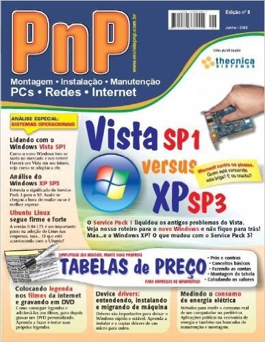 PnP Digital nº 8 - Vista SP1 versus XP SP3, Montagem de tabelas de preço baixar