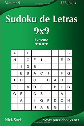 Sudoku de Letras 9x9 - Extremo - Volume 9 - 276 Jogos