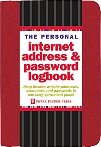 indir The Personal Internet Address &amp; Password Logbook (removable cover band for security)