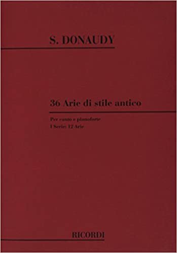 36 Arie Di Stile Antico I Serie Chant