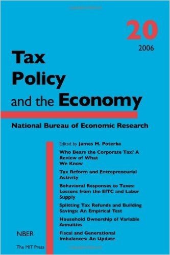 Tax Policy and the Economy: Volume 20