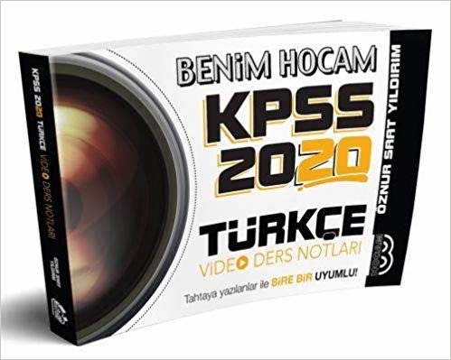 Benim Hocam 2020 KPSS Türkçe Video Ders Notları