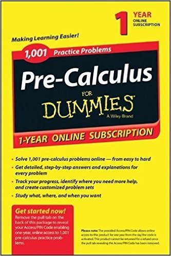1,001 Pre-Calculus Practice Problems For Dummies access Code Card (1-Year Subscription) baixar