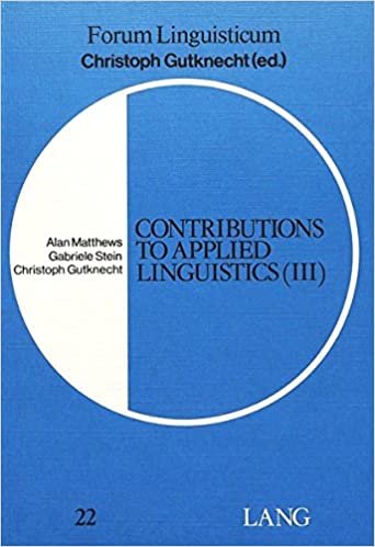 Contributions to Applied Linguistics (III) (Forum Linguisticum): v. 3