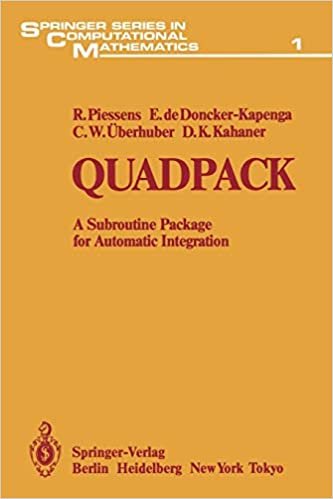 indir Quadpack: A Subroutine Package for Automatic Integration (Springer Series in Computational Mathematics (1), Band 1)