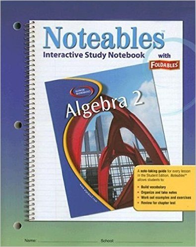 Algebra 2: Interactive Study Notebook with Foldables