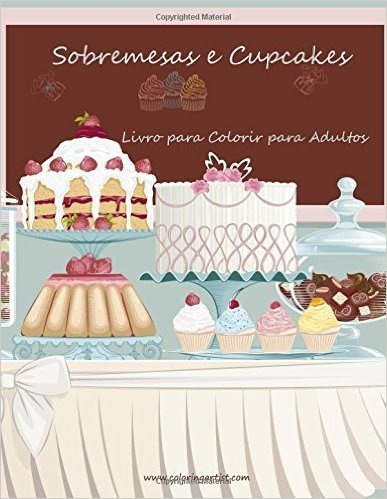 Livro Para Colorir de Sobremesas E Cupcakes Para Adultos 1