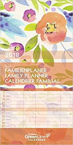 2018 Floral Family Planner - teNeues GreenLine Calendar - 23 x 45.5 cm