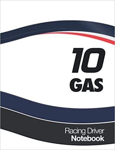 indir Gas 10 Racing Driver Notebook: Ruled Journal with Race Car Livery Cover, With car Maintenance Schedule. Great for School and Work.