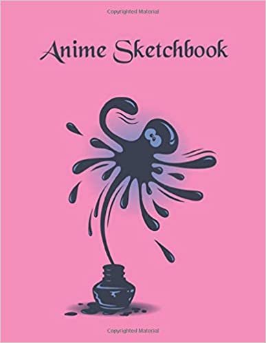 indir Anime Sketchbook: 100 Blank Pages, 8.5 x 11, Sketch Pad for Drawing Anime Manga Comics, Doodling or Sketching