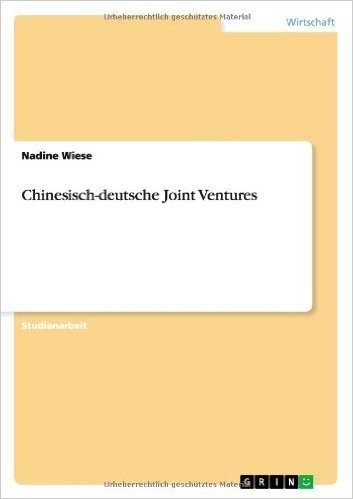 Chinesisch-Deutsche Joint Ventures