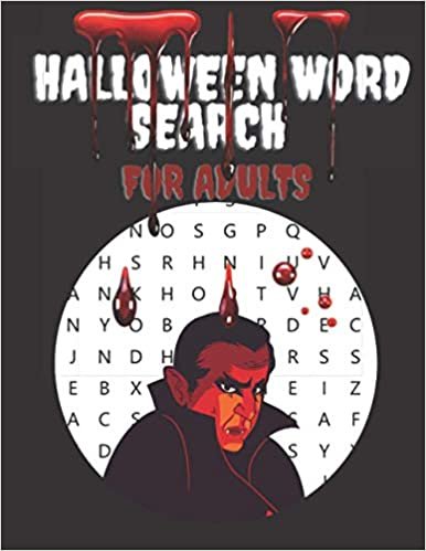 Halloween Word Search For Adults: Easy Meedium Hard Level.Brain Game Large Print.Perfect for Giving Halloween Gifts for All. You Are a Vampire Today.