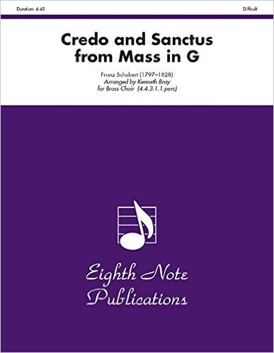 Credo and Sanctus (from Mass in G): Score & Parts