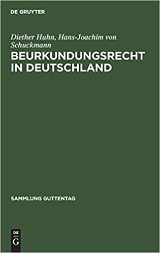 Beurkundungsrecht in Deutschland (Sammlung Guttentag)