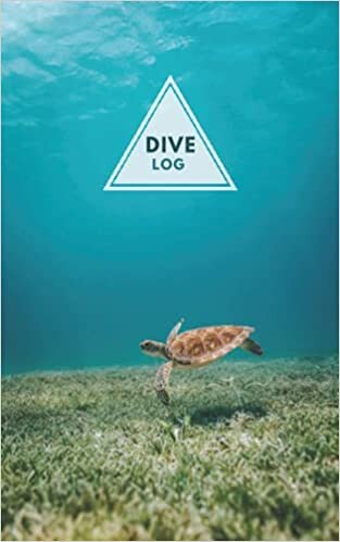 indir Dive Log Book for 100 dives | Sea Turtle Cover | Scuba Diving and Snorkling Journal | 5&quot; x 8&quot; | (Dive Logs by Panda Prints)