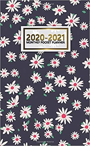 indir 2020-2021 Monthly Pocket Planner: Pretty Two-Year Monthly Pocket Planner and Organizer | 2 Year (24 Months) Agenda with Phone Book, Password Log &amp; Notebook | Cute Daisy &amp; Floral Pattern