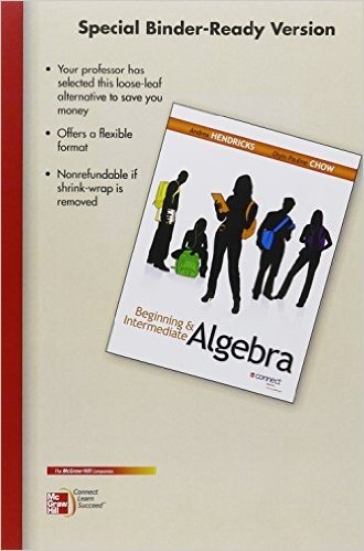 Loose Leaf Beginning and Intermediate Algebra with Connect Math