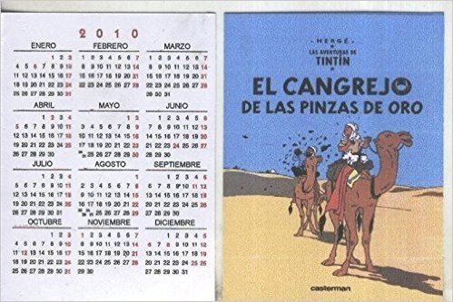 Calendario bolsillo 2010: Tintin: El cangrejo de las pinzas de oro