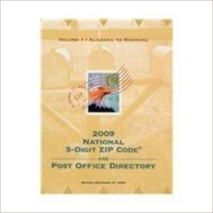 National 5-Digit Zip Code and Post Office Directory 2009 2v Set