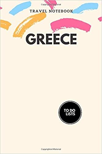 indir My Travel Notebook Greece: Notebook to fill (30 pages) with to do lists and notes