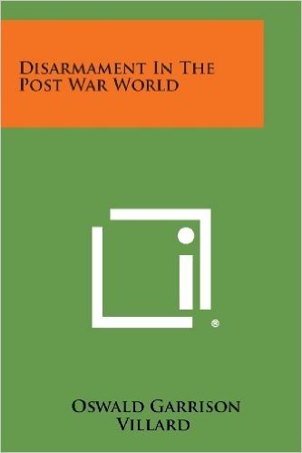 Disarmament in the Post War World