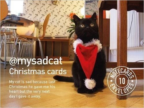 @Mysadcat Christmas Cards: 10 Cards and Envelopes